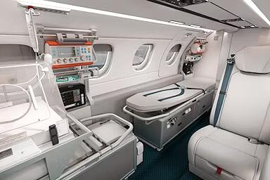 Reliable door-to-door air ambulance transport.